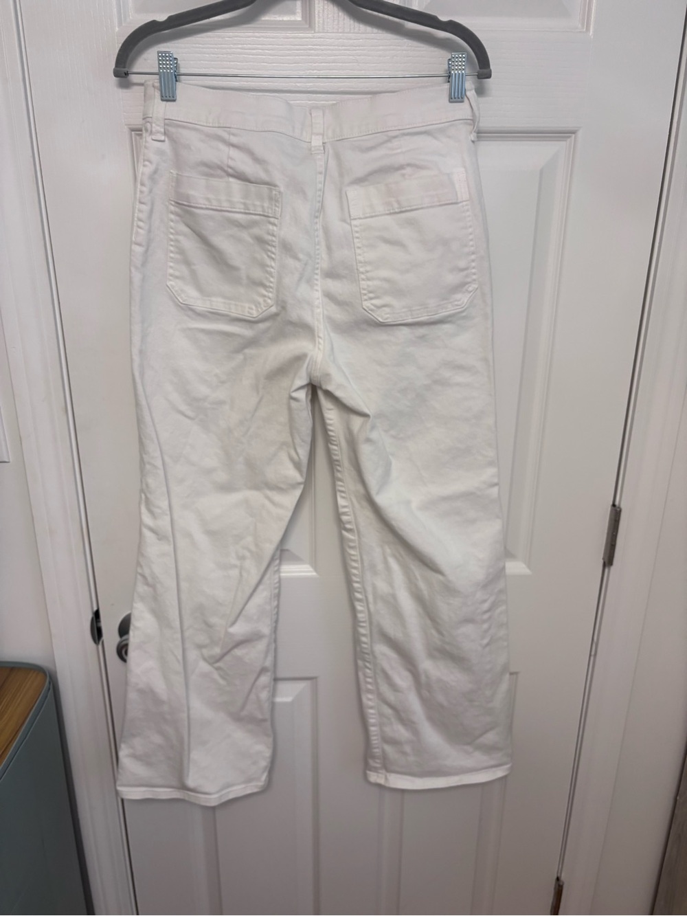 J. Crew Full length Slim White Wide Leg Jeans in white - Picture 14 of 15